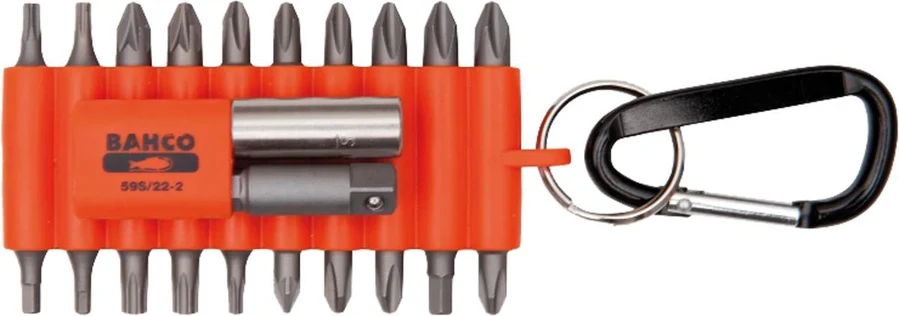 Bahco Bit-Set, 22-teilig, im Gummihalter, 1/4", 59S – 22-1 – BAHCO_59S_22-1