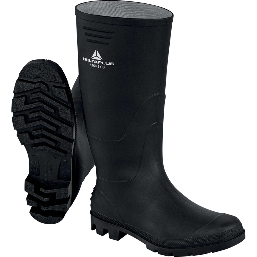 Delta Arbeitsstiefel Stone, Sicherheitsschuhe OB, Schwarz, 38, leicht, robust, rutschfest, flexibel – 38