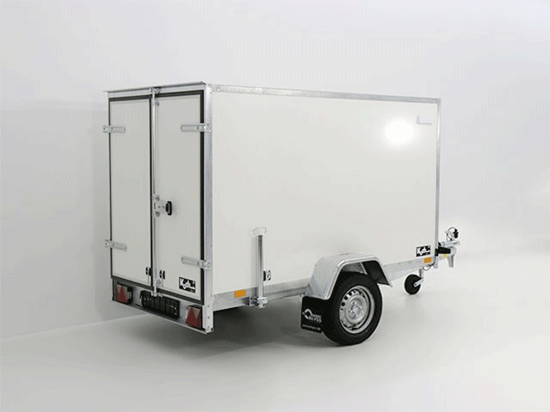 Kofferanhänger BK 750 kg ungebremst 135 × 248 cm Höhe: 150 cm