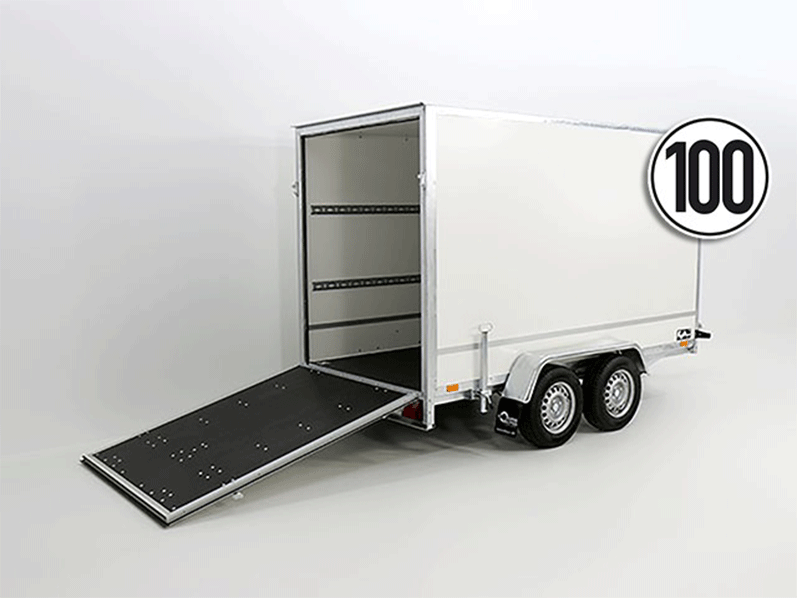 Kofferanhänger BK Höhe: 180 cm 2,0 t, Rampe