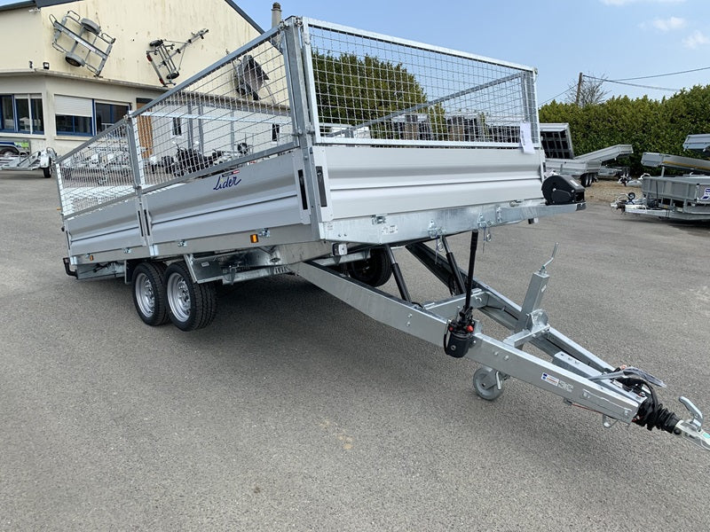 Lider Plattformanhänger mit Rädern – 3.500 kg zGG – gebremste Tandemachse – 506 × 215 cm