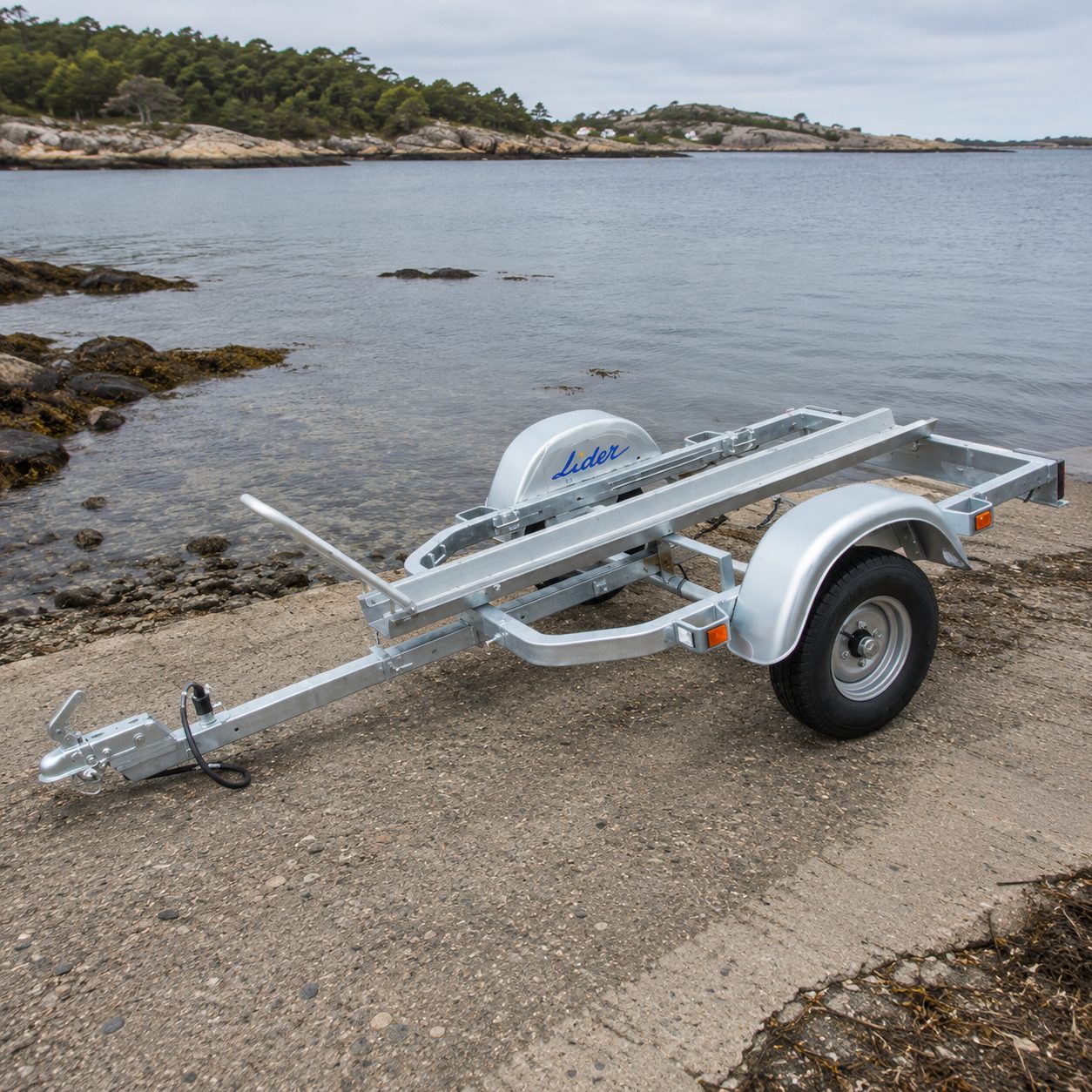 Lider Motorradanhänger 34400E – 1 Schiene