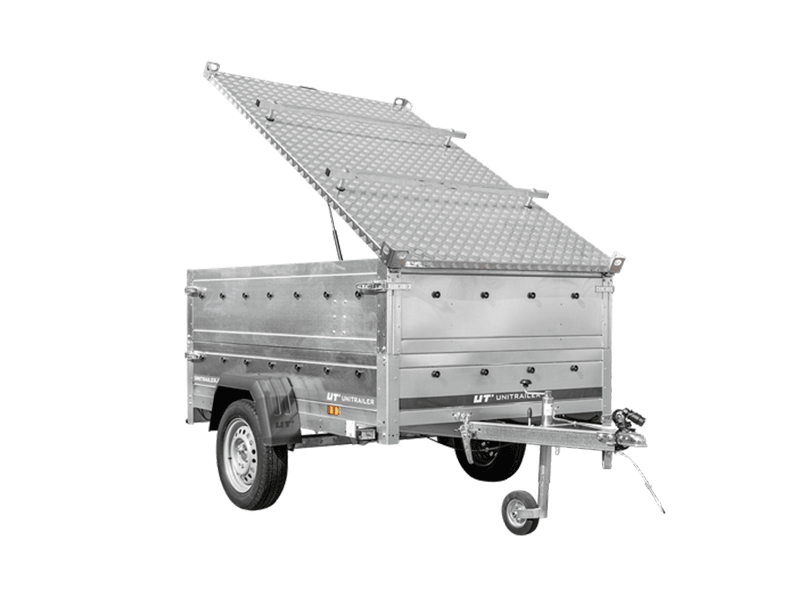 Garden Trailer 201 KIPP Anhänger mit Plane 750 kg -Deckelanhänger