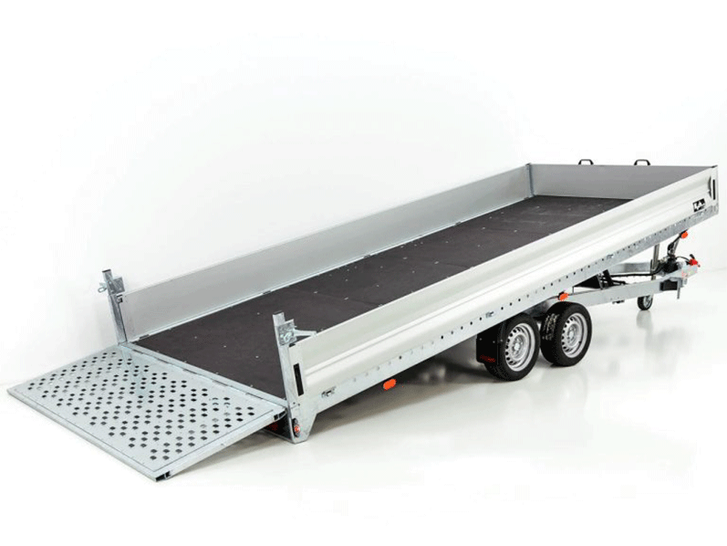Vezeko Hochlader Anhänger J35.51 MAX, 247 × 515 cm 3,5 t, Ladefläche kippbar