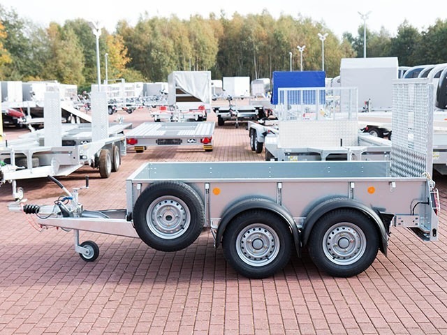 Ifor Williams Baumaschinenanhänger GD 85 158×250 2,7 t, Rampe