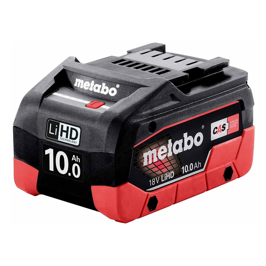 Metabo LiHD Akku Pack 18V 10Ah, Ultra-M-Technologie, AIR COOLED, ESCP, Kapazitätsanzeige, langlebig