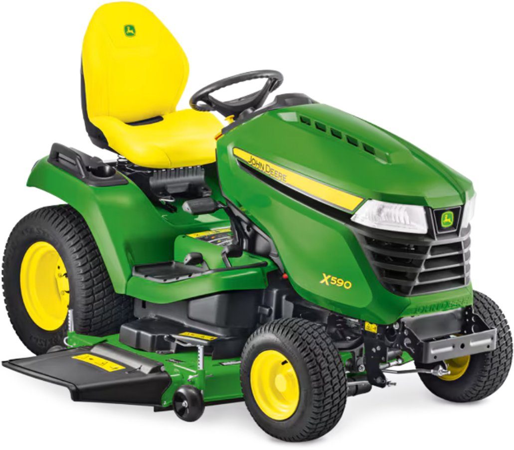 John Deere Rasentraktor X590 mit 122 cm Accel Deep Mähwerk
