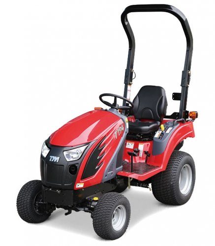 Tym Allrad-Diesel-compact tractor T194 with Rasenbereifung and 137cm Zwischenachsmähwerk