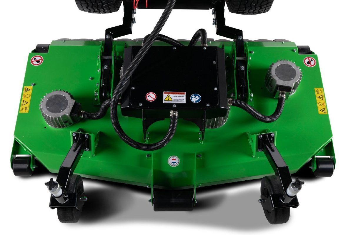 Alltrec vollelektrische Grundmaschine MD130 - Sichelmähdeck 130cm - mit Heckauswurf