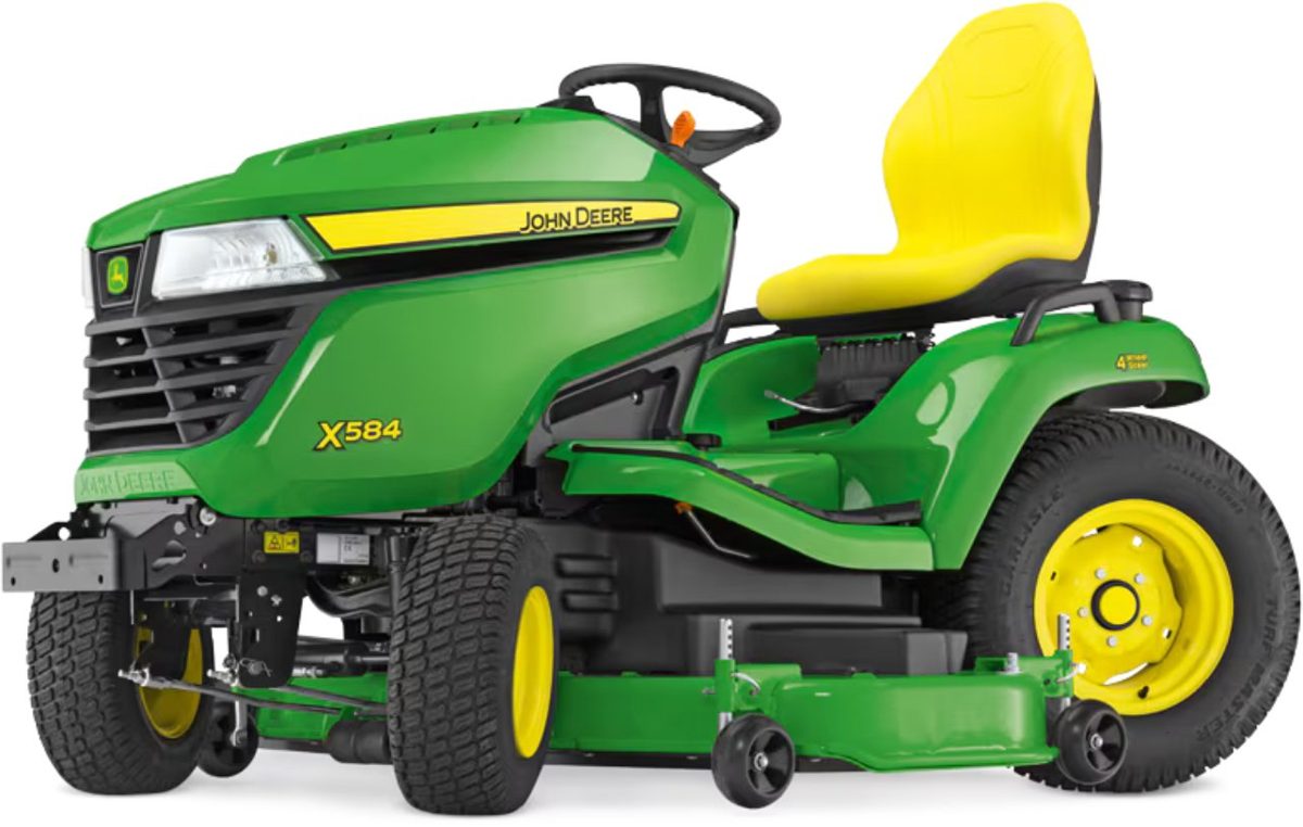 John Deere Rasentraktor X584 mit 122 cm Accel Deep Mähwerk