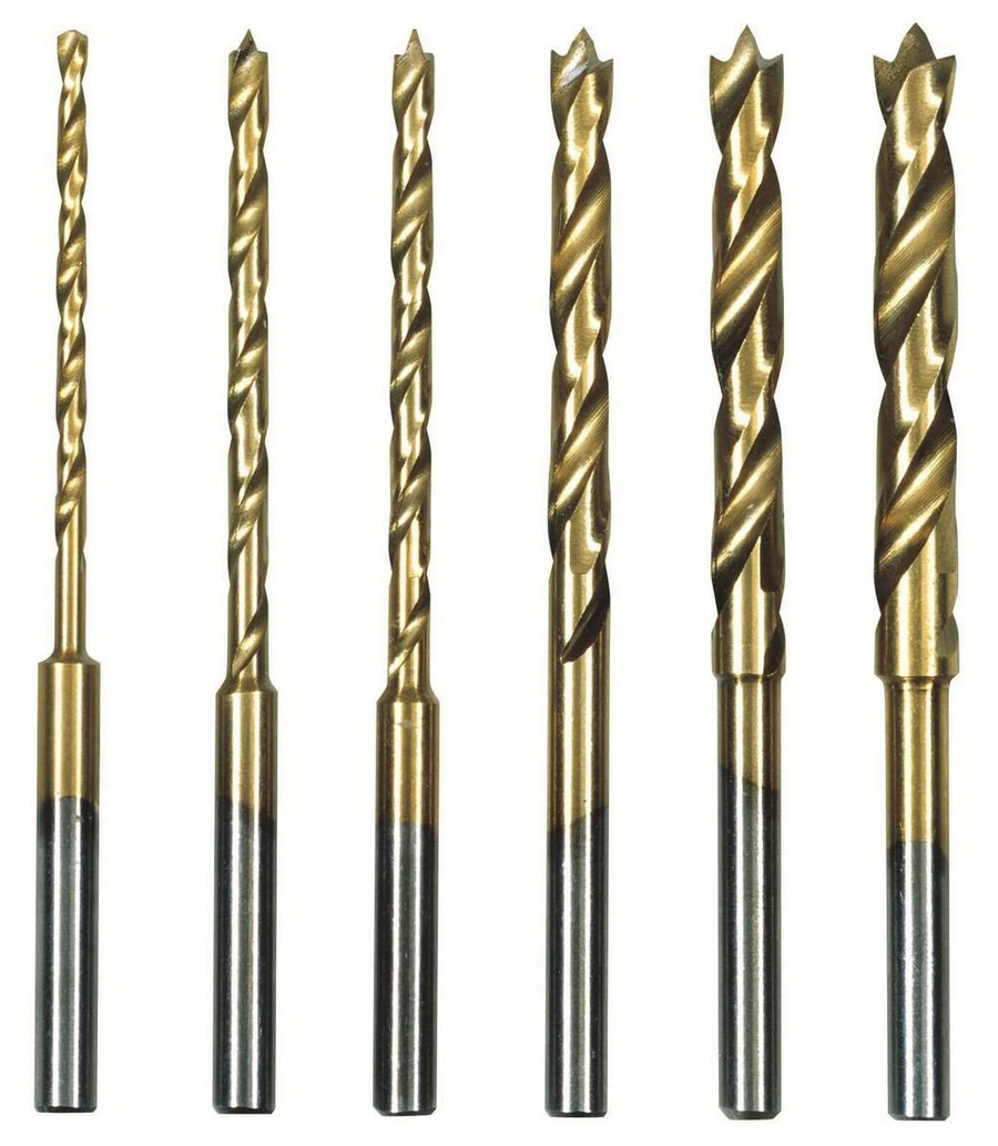 Proxxon HSS Spiralbohrersatz mit Zentrierspitze, 6 tlg. (1,5 bis 4 mm)
