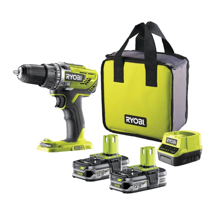 Ryobi Akku-Bohrschrauber ONE+ 18 V mit Akku + Ladegerät